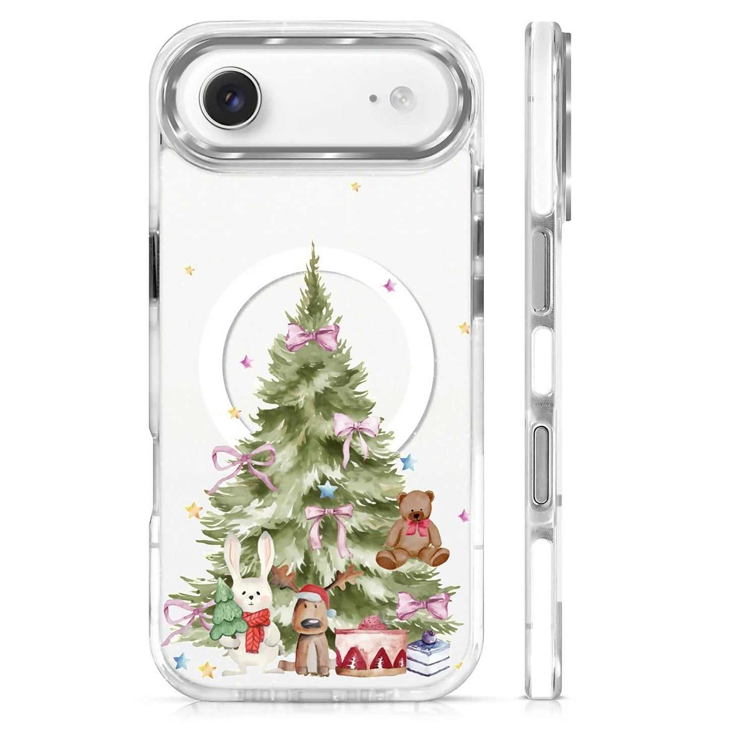 for iPhone 15 Case,Compatible with MagSafe,The Transparent TPU Silicone Protects The Phone Case from Drops, Slips and Fingerprints.Blue Ocean Whale Shark Octopus Turtle Collage