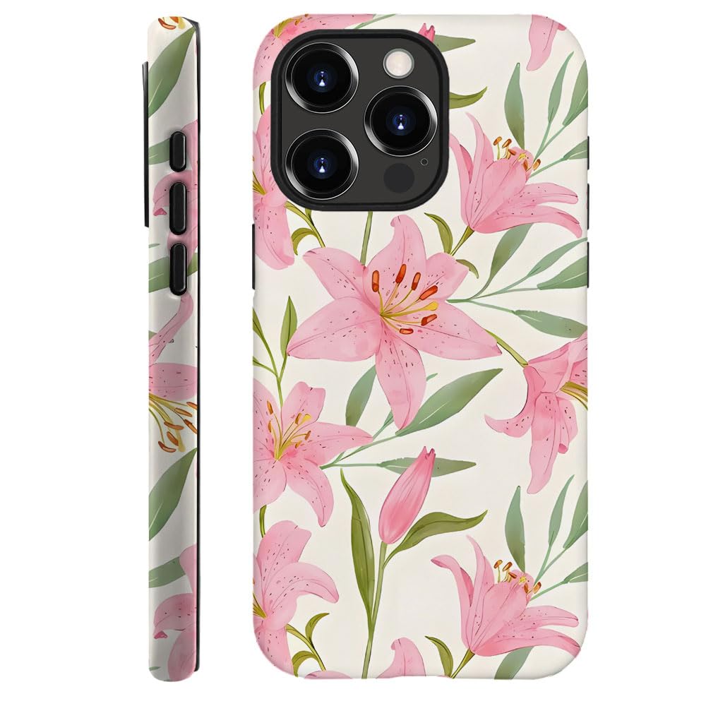 Compatible with iPhone 15 Pro,Durable & Shockproof Phone Case Cover Design - Christmas Retro Doodle