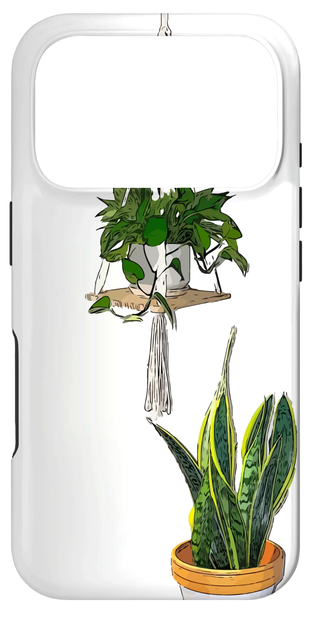 Modern Hanging Pothos and Snake Plant Case for iPhone Air