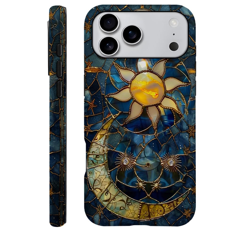 Case Compatible with iPhone 17 Pro,Fall Prevention Hybrid 2-Layer Hard Shell Phone Cover for Girls Boys,Collage European Disco