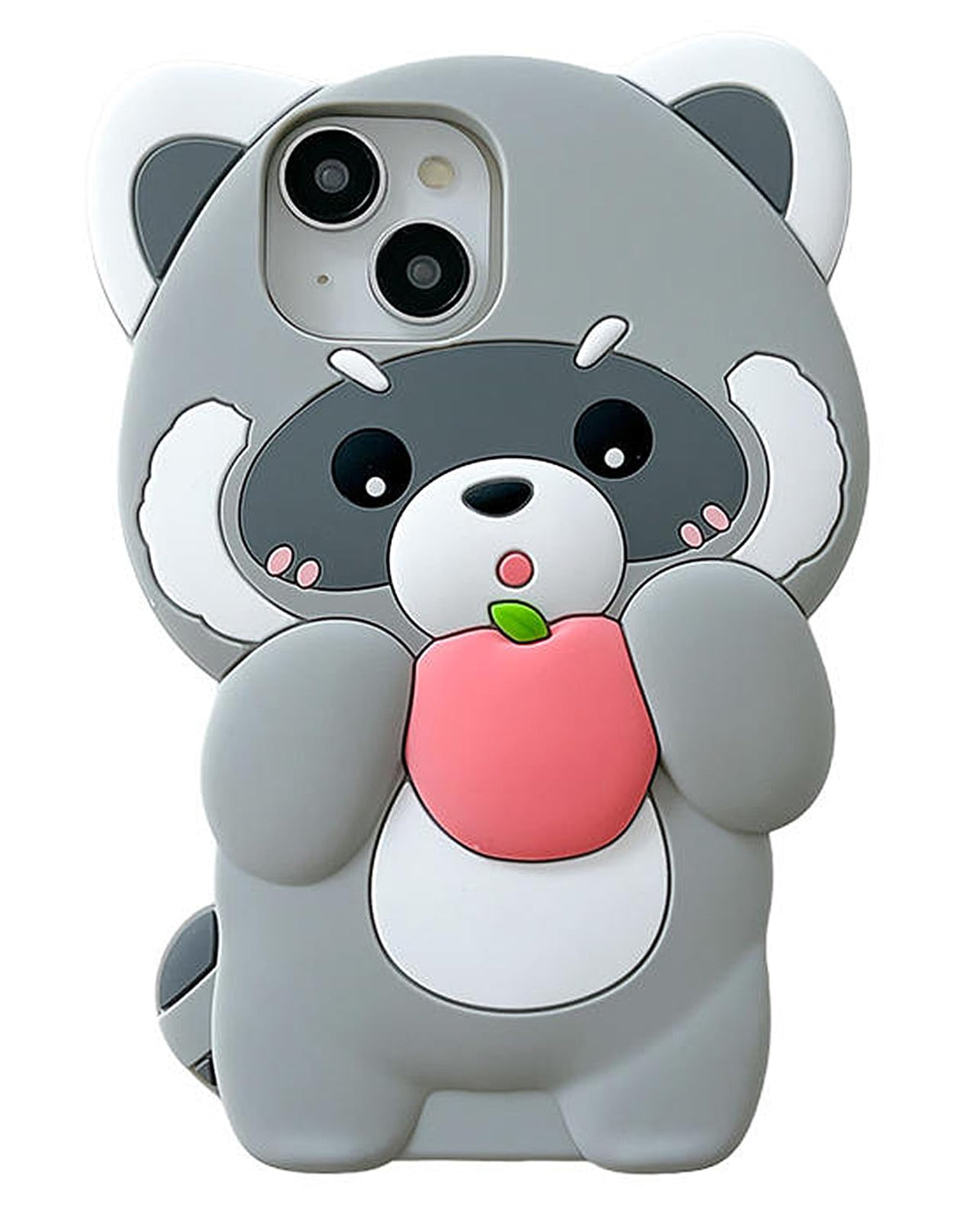 Case for iPhone 14 Case Silicone Cute, Camera Lens Protector Design Kawaii 3D Thick Case Protective Cover (Hot Dog, iPhone 14)