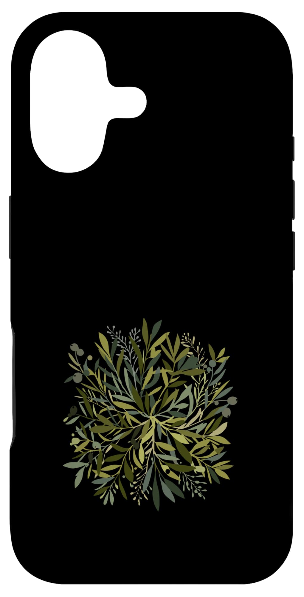 Wild Forest Leaves Botanical Green Foliage Nature Case for iPhone 16