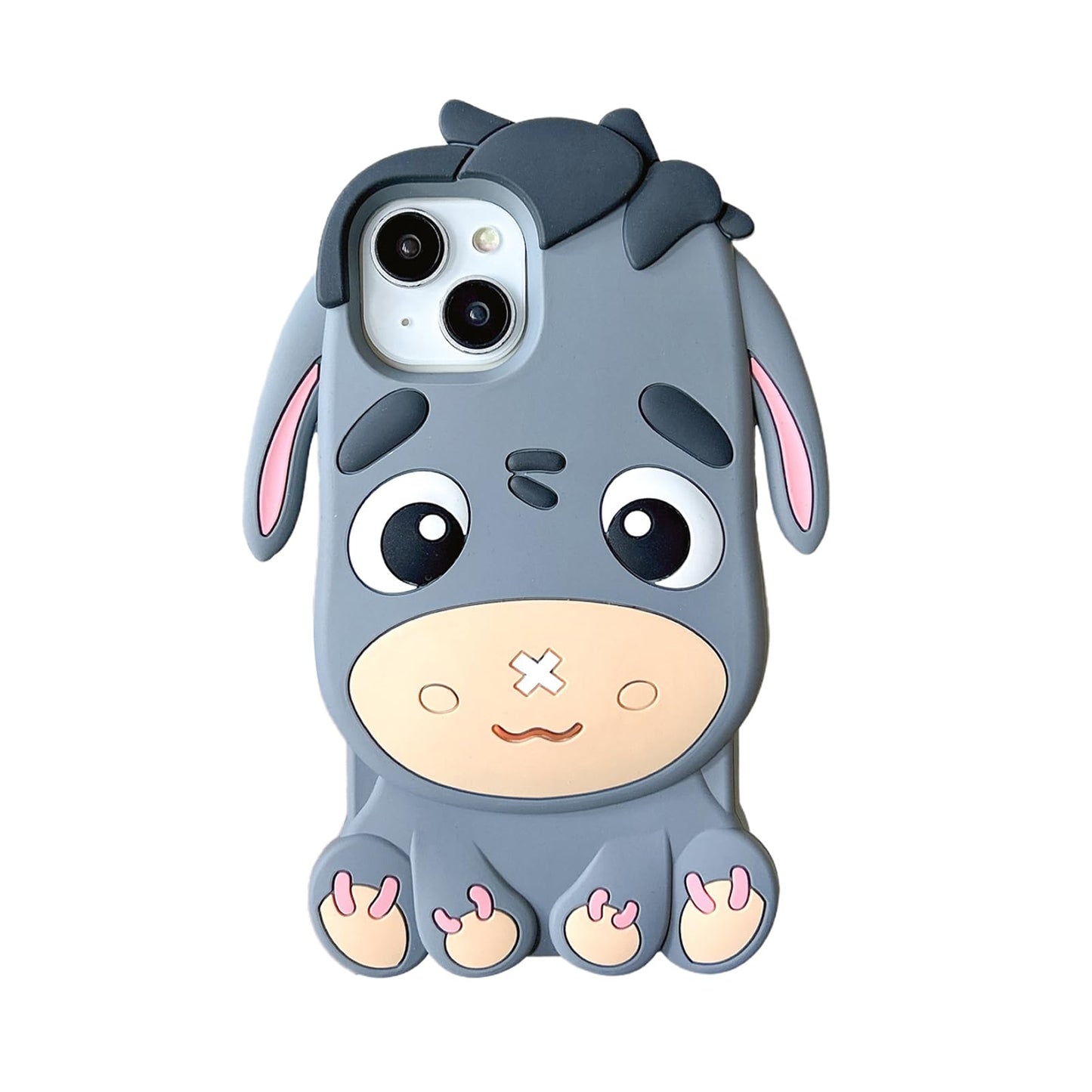 Case Compatible with iPhone 14,Cute 3D Kawaii Funny Sweater Shark Cartoon Cover with Keychain Soft Silicone Gel Drop Protector Women Girls