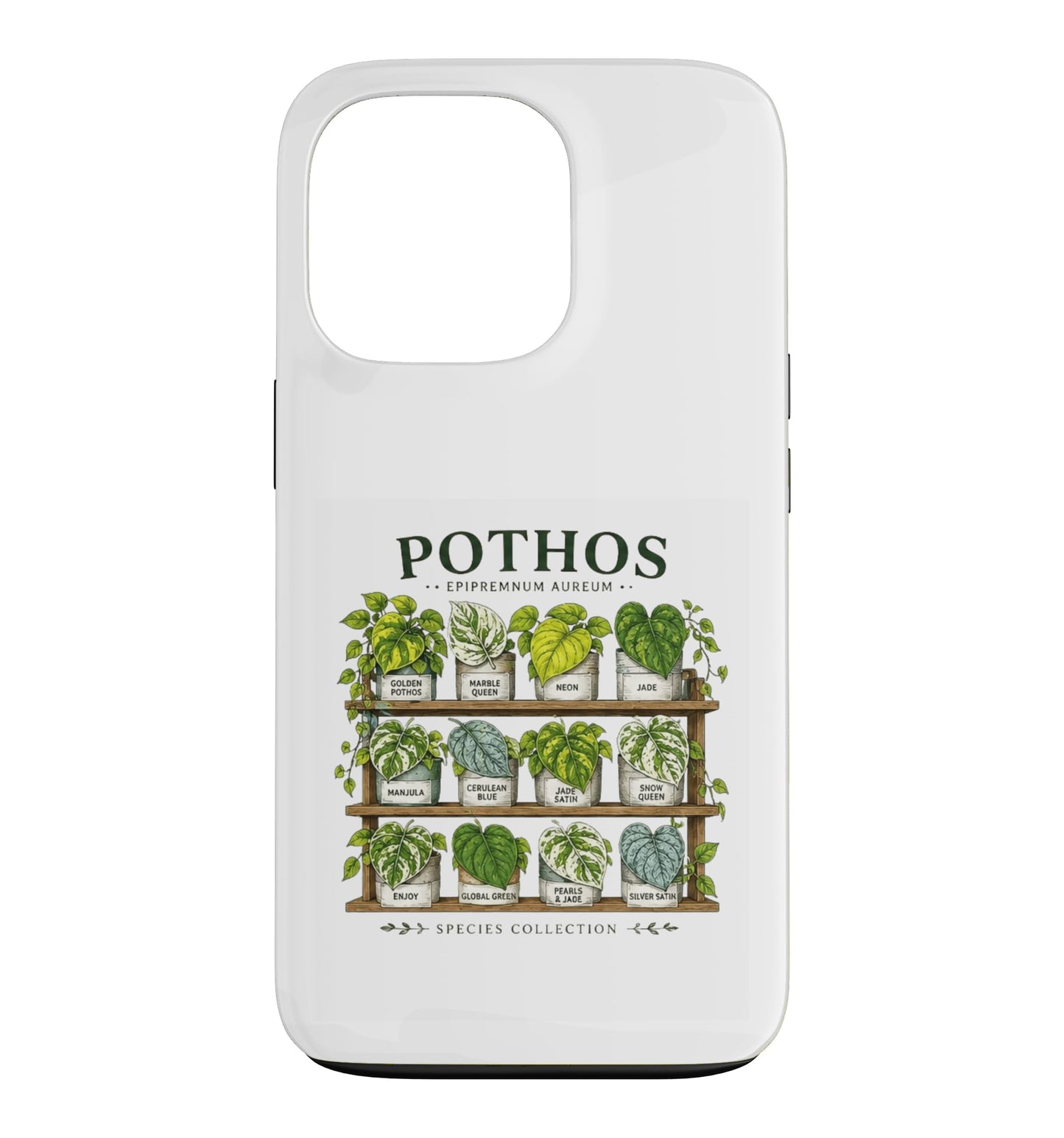 Pothos Plant Varieties Botanical Houseplant Design Case for iPhone 16