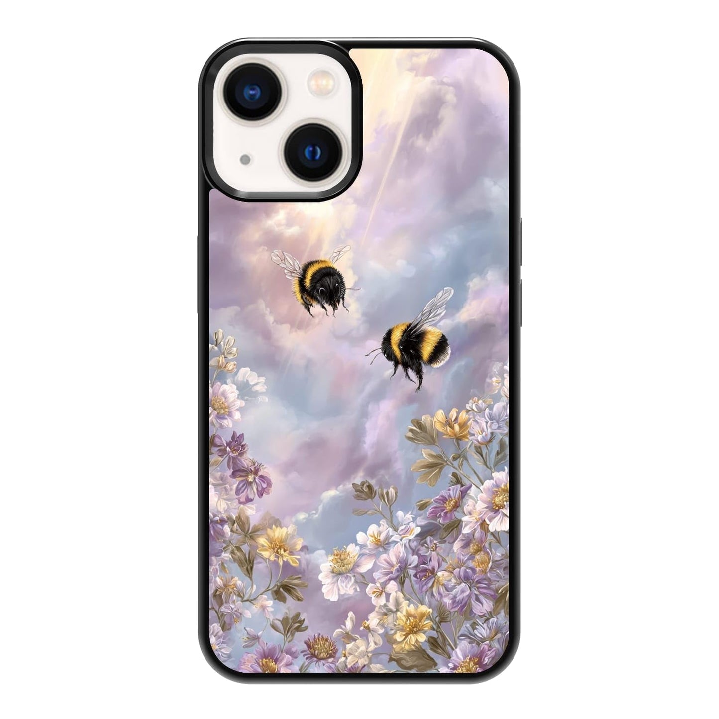Four Seasons Tree of Life Watercolor Nature Phone Case, Shockproof Protective Cover for iPhone 11 12 13 14 15 16 17 Pro Max Plus Mini XR 7 8 SE