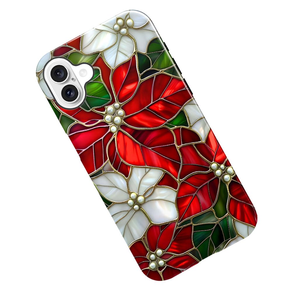 Case for iPhone 17,Christmas Lights Cute Holiday Phone Case Military-Grade Drop Protection Cover for Women Girl - Glossy
