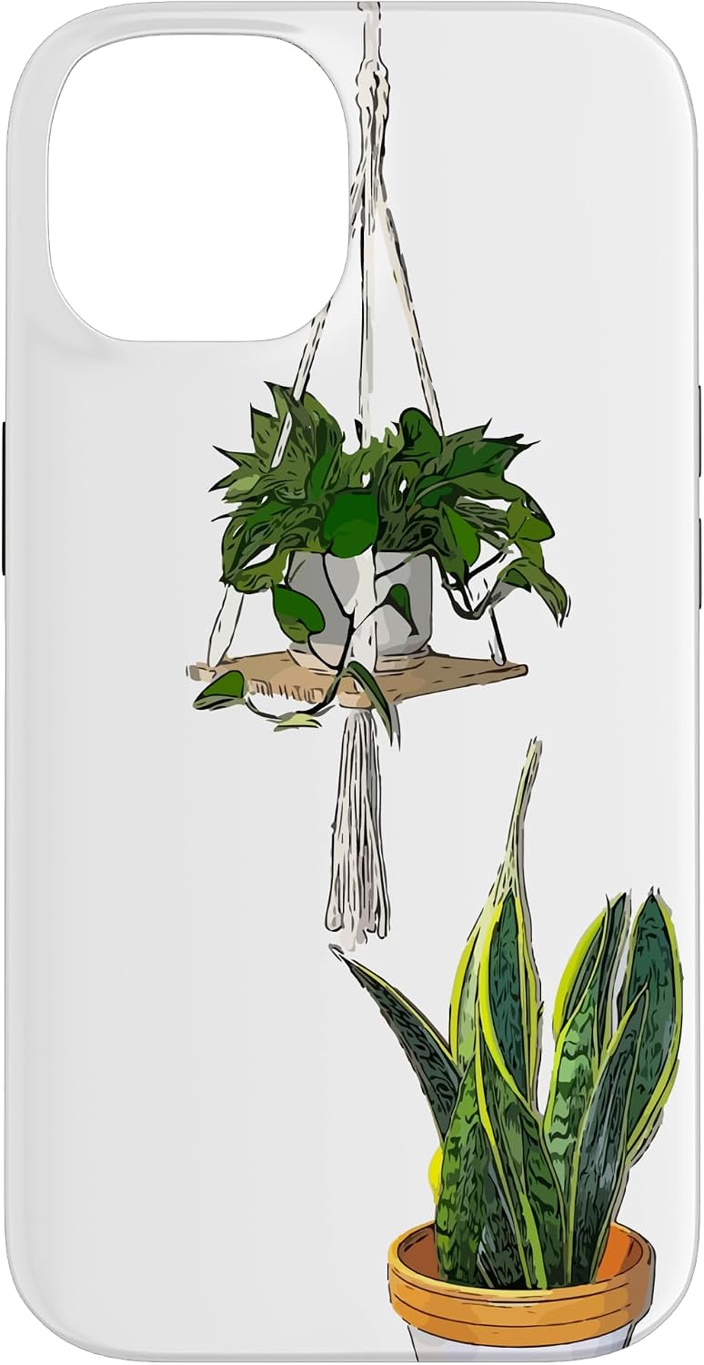 Modern Hanging Pothos and Snake Plant Case for iPhone Air