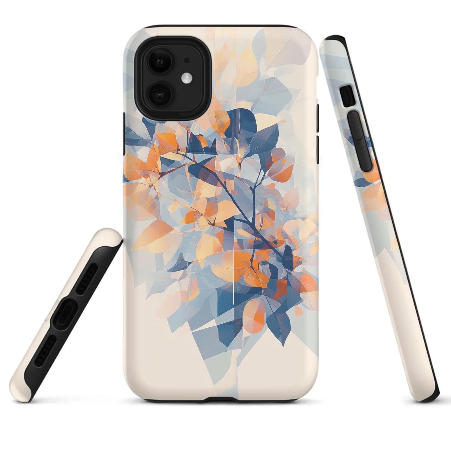 Raindrops Potted Plants Phone Case Compatible with iPhone 16 15 14 13 12 Compatible with Samsung Galaxy S25 S24 S21 Ultra FE S22 Dual Layer Sturdy Shockproof Full Protection