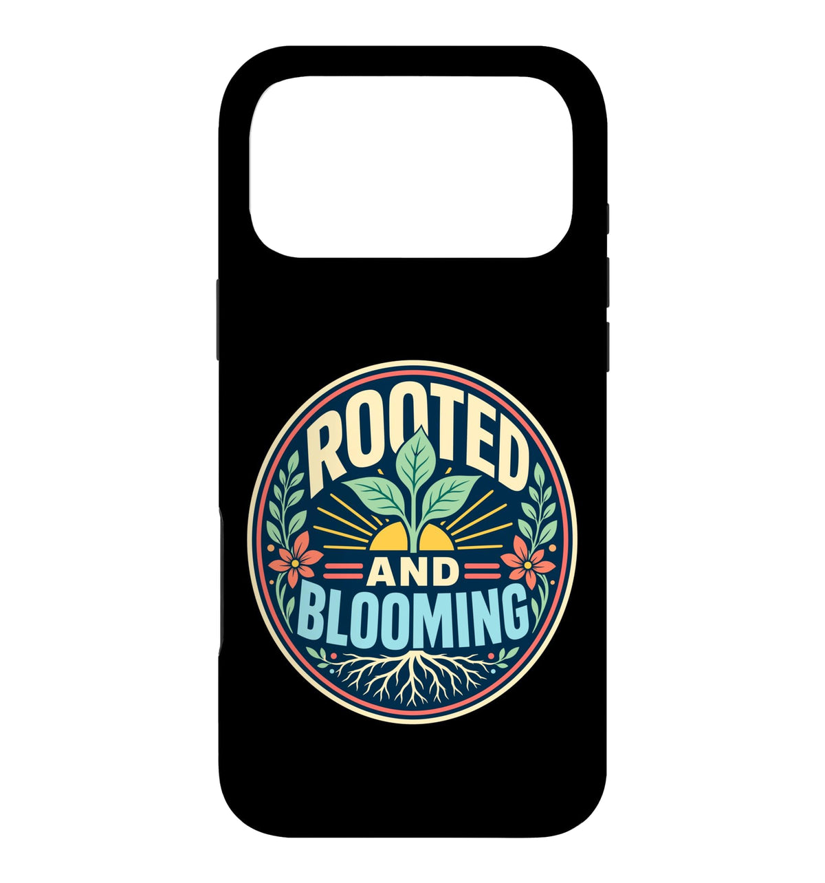 Rooted Blooming Plant Nature Retro Case for iPhone 16