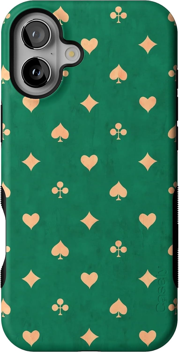 Casely iPhone 16 Case | Clubhouse | Golden on the Green | Bold Protective Design | Compatible with MagSafe