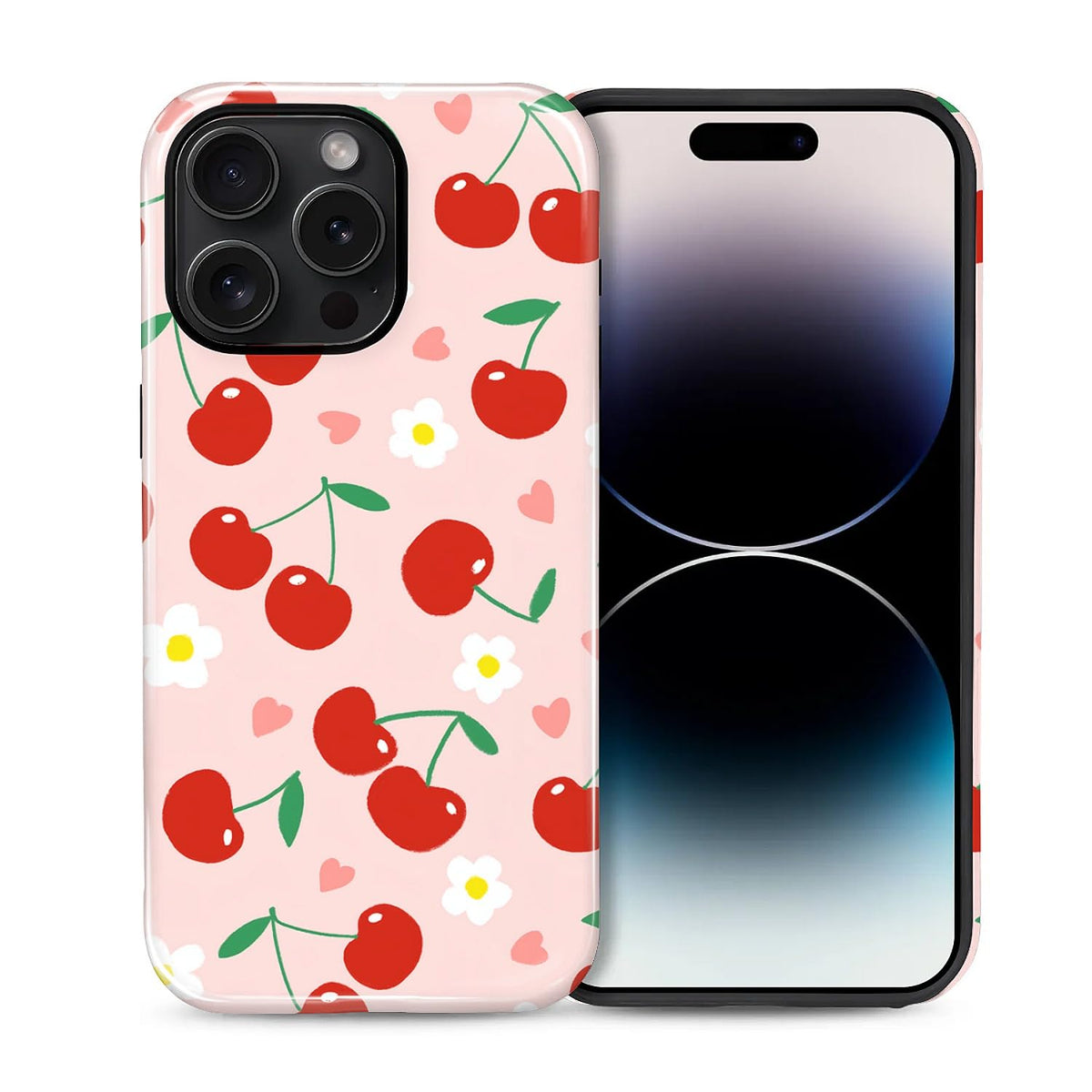 Compatible with iPhone 13 14 Case, Hybrid 2-Layer Case Shockproof Anti-Scratch for Girl Women Boy Men, Plant Collection for iPhone 13 14