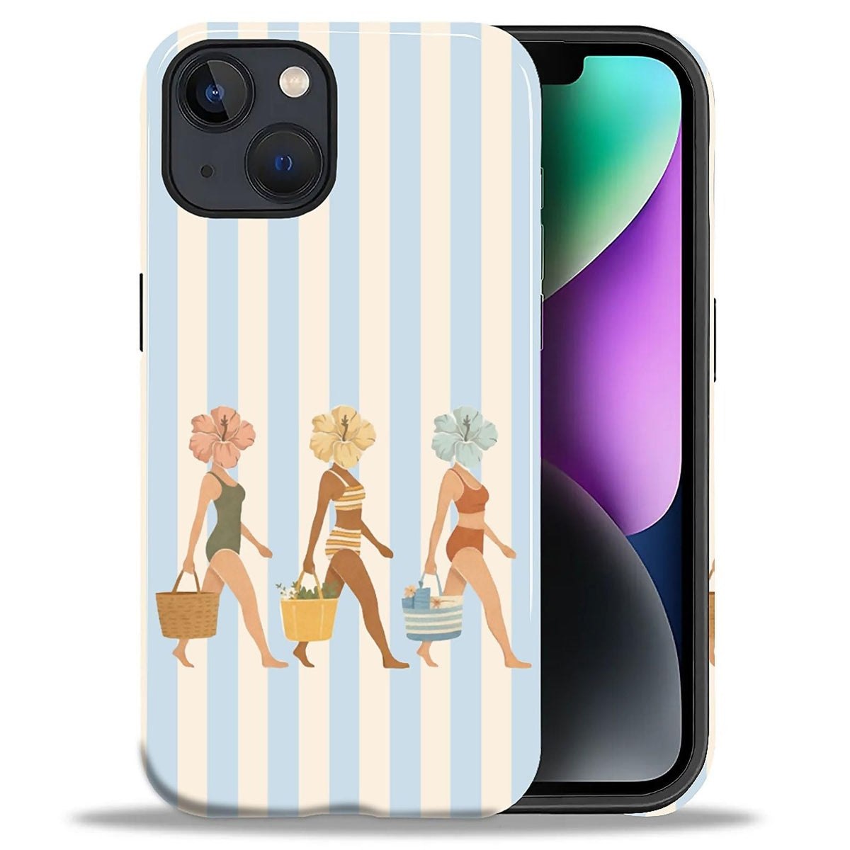 Case Compatible with iPhone 17 Pro,Double Layer Protection, Matte Finish, Anti-Drop and Anti-Fingerprint Armor -Yellow Striped Taco Vacation Sausage Dog Collage