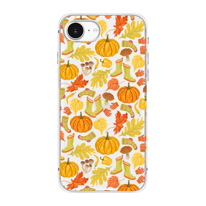 Blingy's for iPhone 17e Case/iPhone 16e Case, Fun Dog Style with Paw Print Pattern Cute Cartoon Animal Design Transparent Soft TPU Protective Clear Case 6.1 inch (Dogs w/Prints)