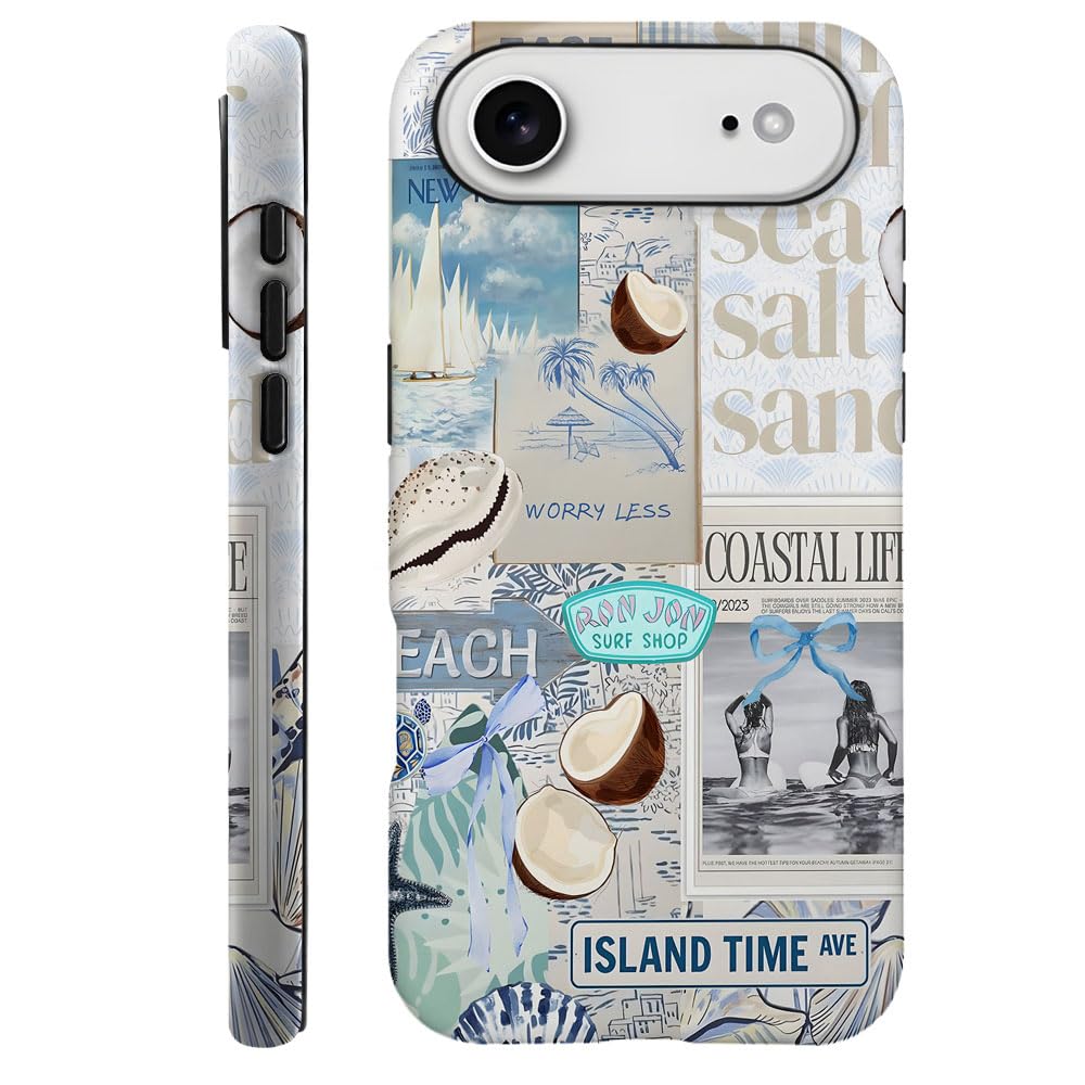 Case Compatible with iPhone 17 Pro,Fall Prevention Hybrid 2-Layer Hard Shell Phone Cover for Girls Boys,Collage European Disco