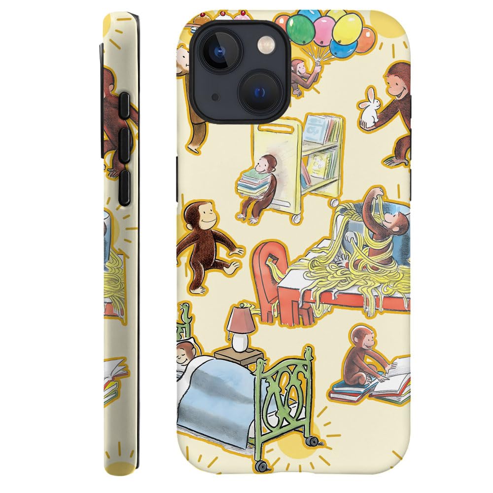 Case for iPhone 17 - [Drop Protection Phone Cover] - Hybrid Case for Girl Women - Funny Monkey Stripes 01