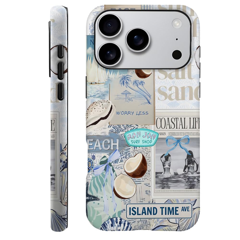 Case Compatible with iPhone 17 Pro,Fall Prevention Hybrid 2-Layer Hard Shell Phone Cover for Girls Boys,Collage European Disco