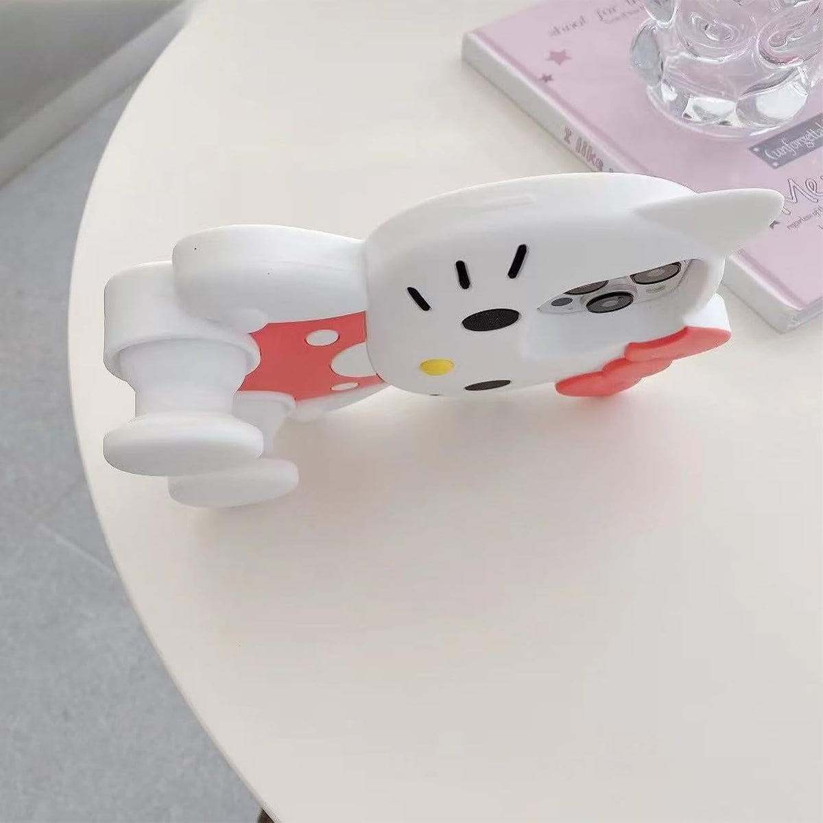 Anime Cat Soft Silicone Case for iPhone 13/14/15,Fashion Kawaii Soft Silicone Animal tective Gel Shockof Gel Back Cover