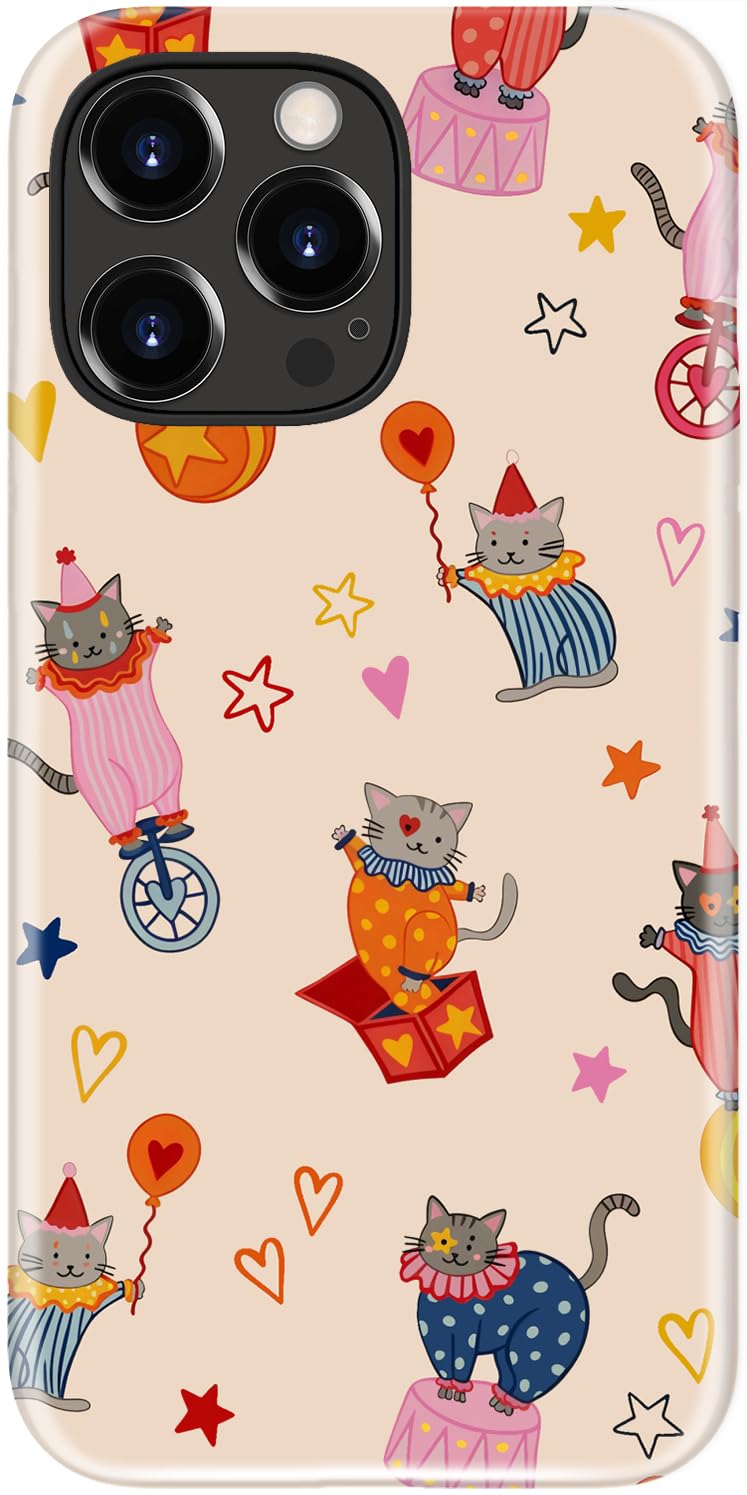 DEENAKIN for iPhone 14/iPhone 13 Case,Cute Floral,Trendy Preppy Y2K Designs | Compatible with Magsafe, Dual-Layer Hard Shell + Silicone, Slim Fit Phone Cover with Flower for Women Girls