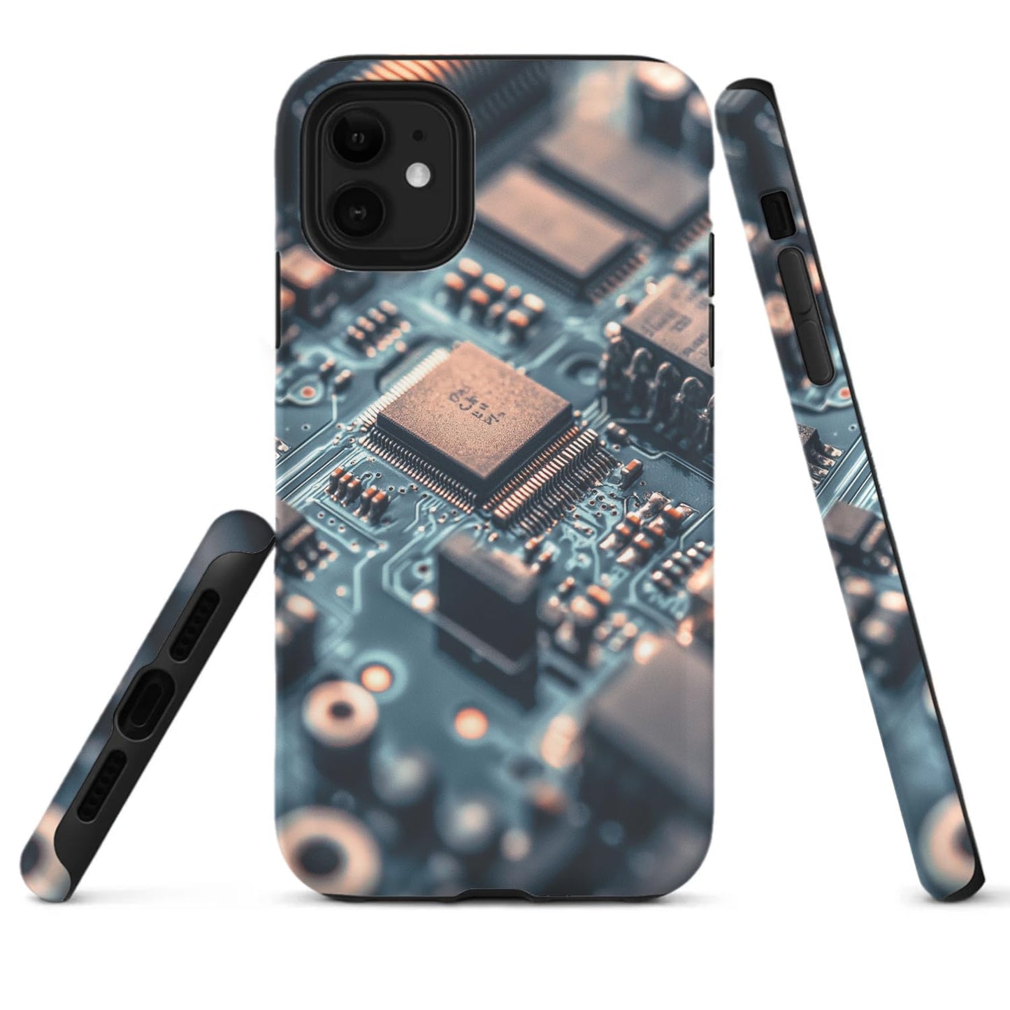 Raindrops Potted Plants Phone Case Compatible with iPhone 16 15 14 13 12 Compatible with Samsung Galaxy S25 S23 Plus S21 FE S22 Dual Layer Sturdy Shockproof Full Protection with Mag-Safe