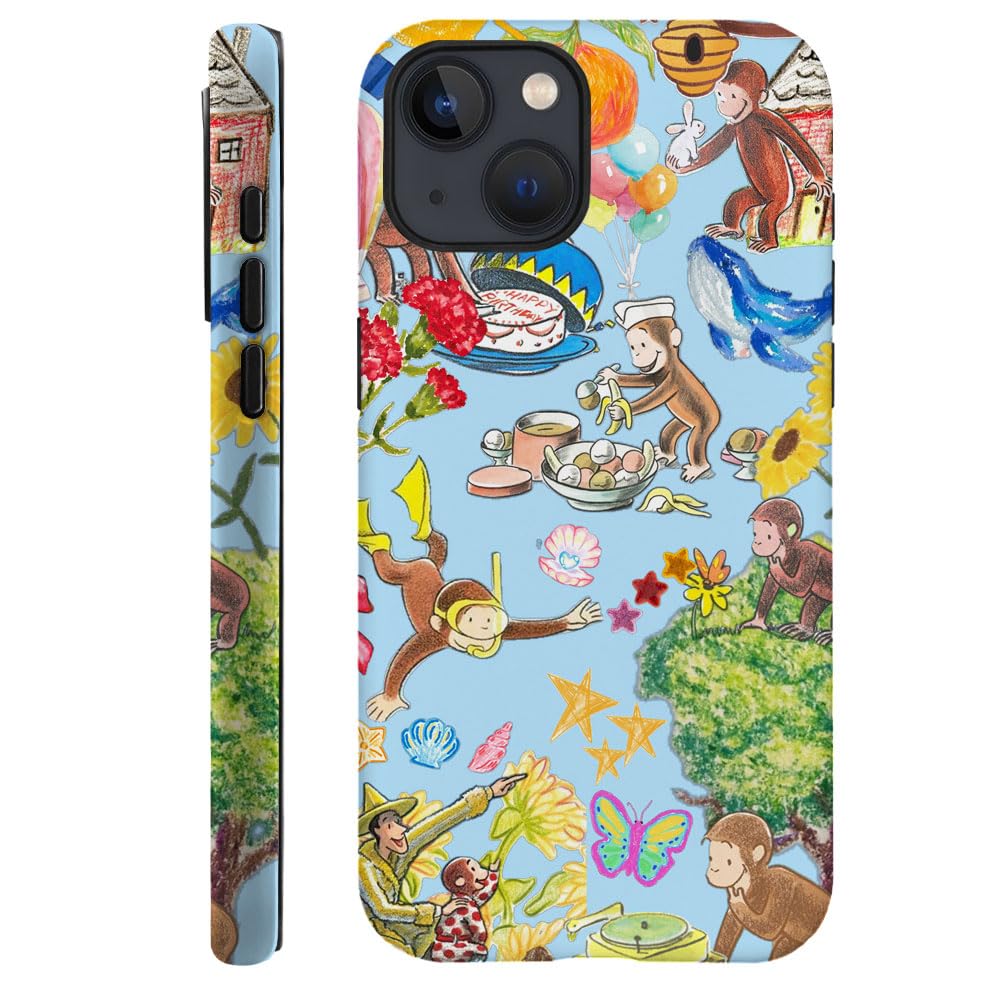 Case for iPhone 17 - [Drop Protection Phone Cover] - Hybrid Case for Girl Women - Funny Monkey Stripes 01
