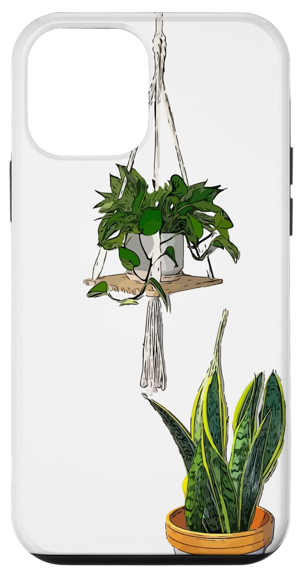 Modern Hanging Pothos and Snake Plant Case for iPhone Air