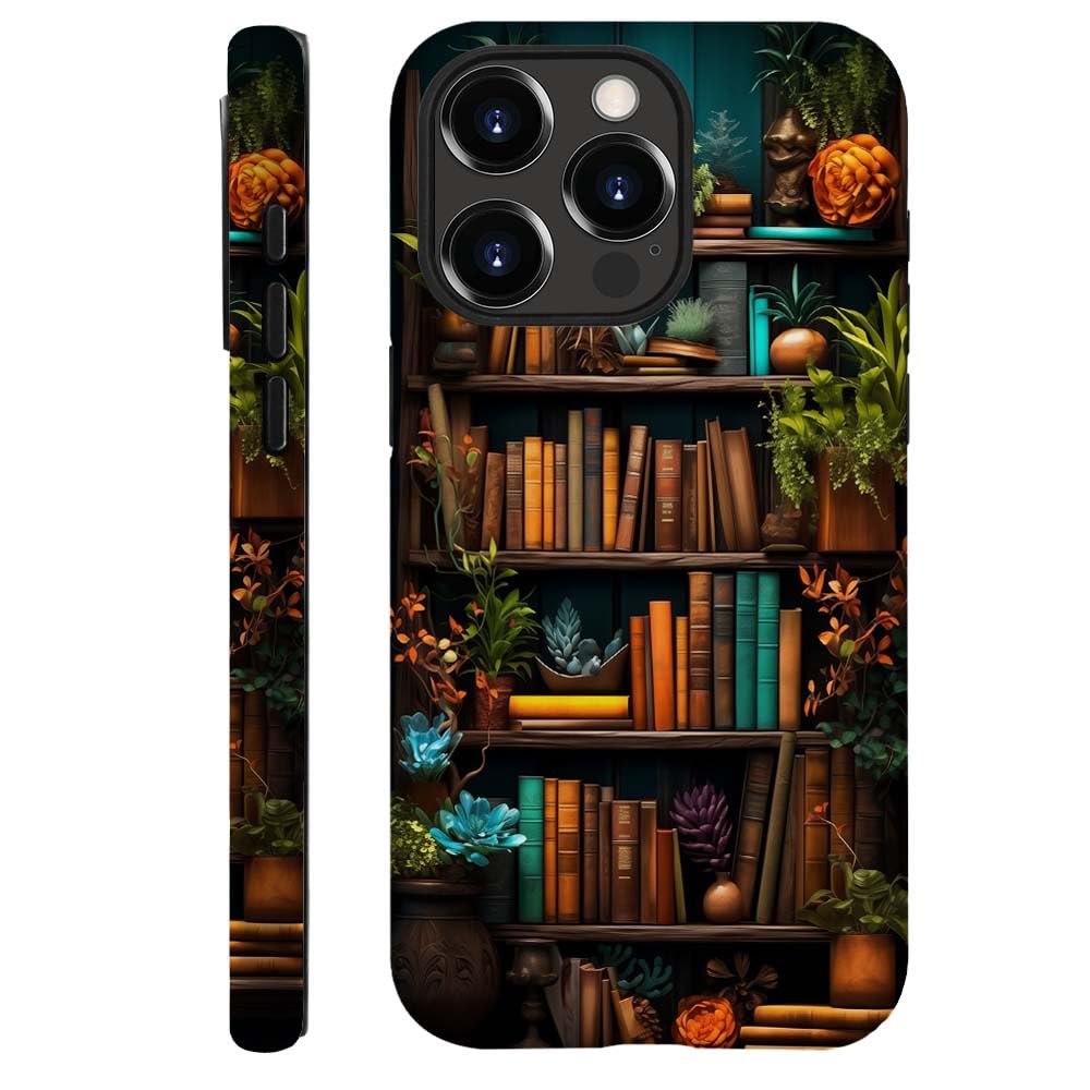 SEized Case Compatible with for iPhone 13 Pro Max,Plants Books Phone Case for Girl Women Boy Men,Durable Protection Case for iPhone 13 Pro Max