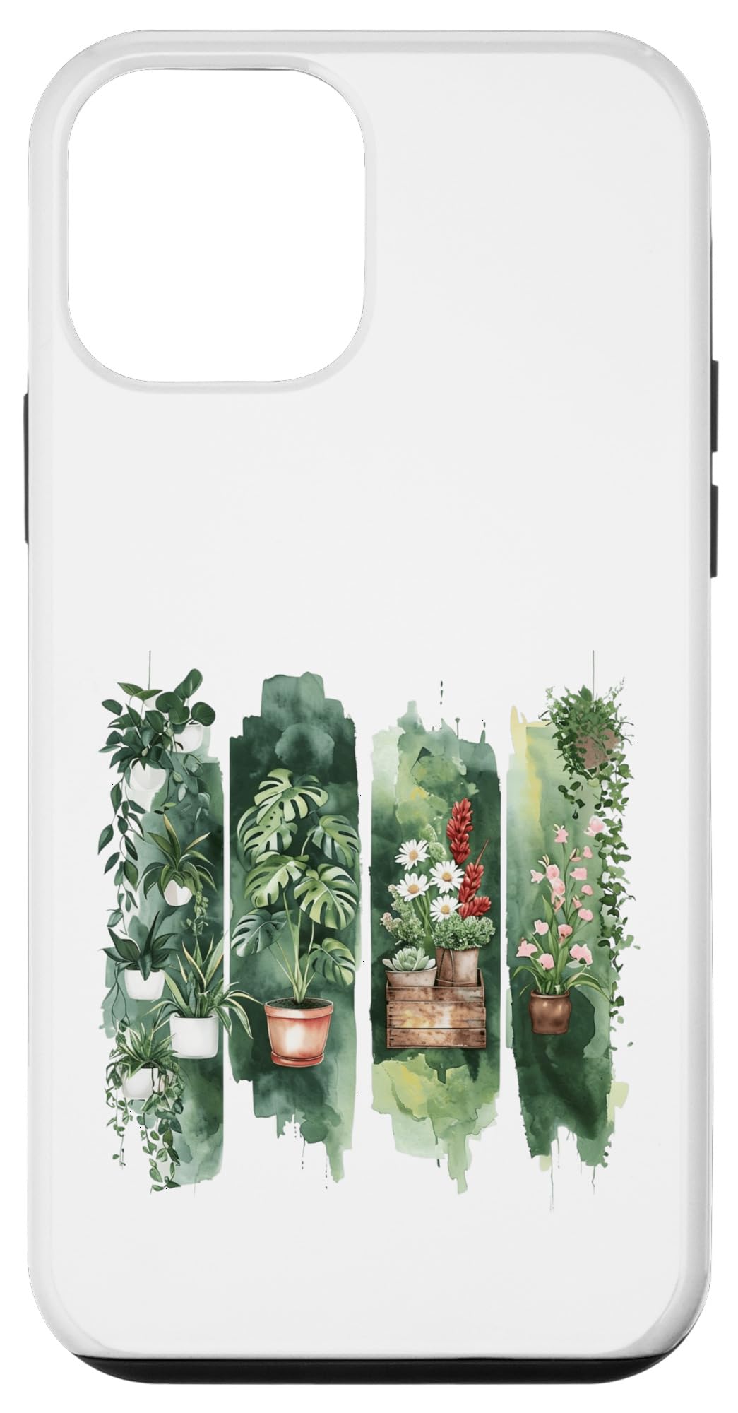 Watercolor Potted Houseplants Botanical Art Case for iPhone 16