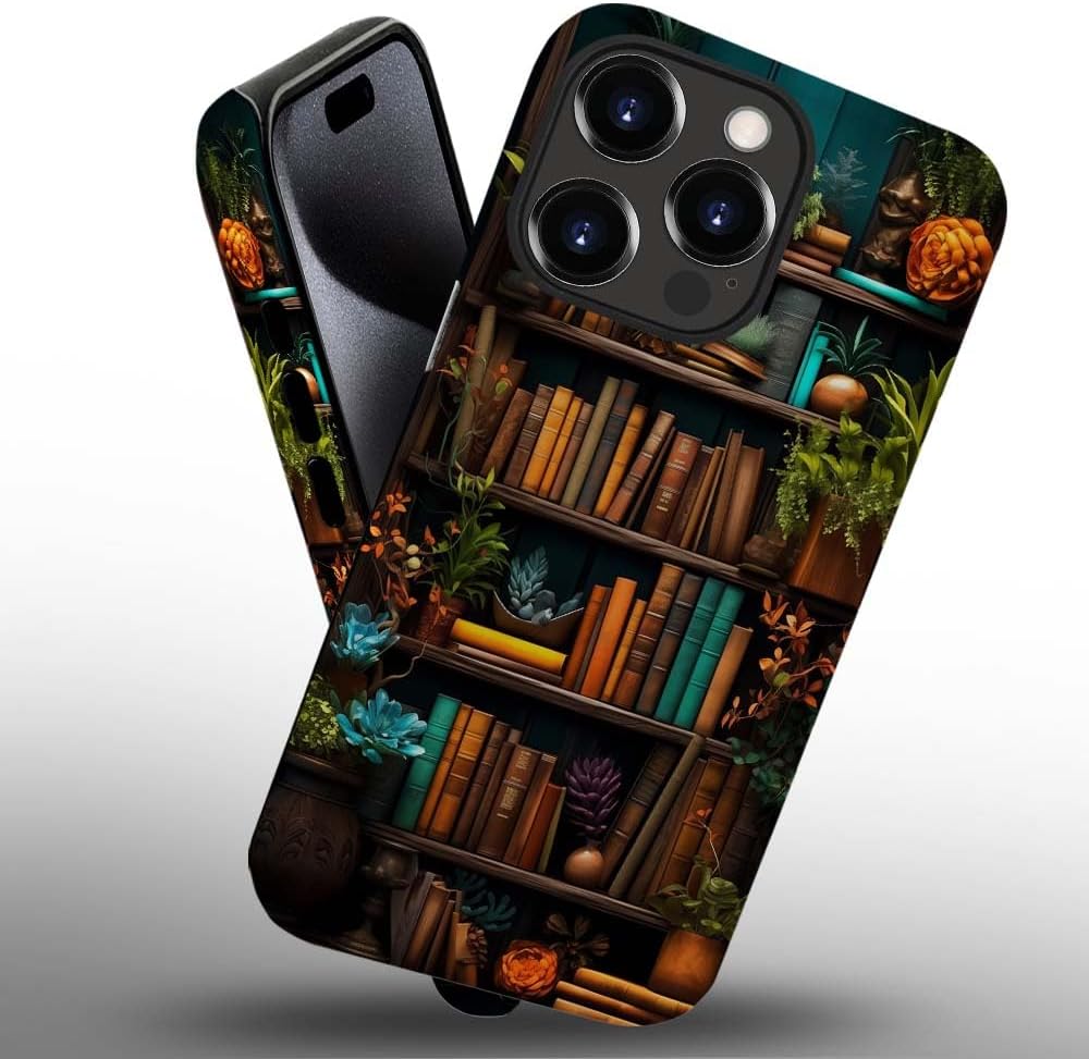 SEized Case Compatible with for iPhone 13 Pro Max,Plants Books Phone Case for Girl Women Boy Men,Durable Protection Case for iPhone 13 Pro Max