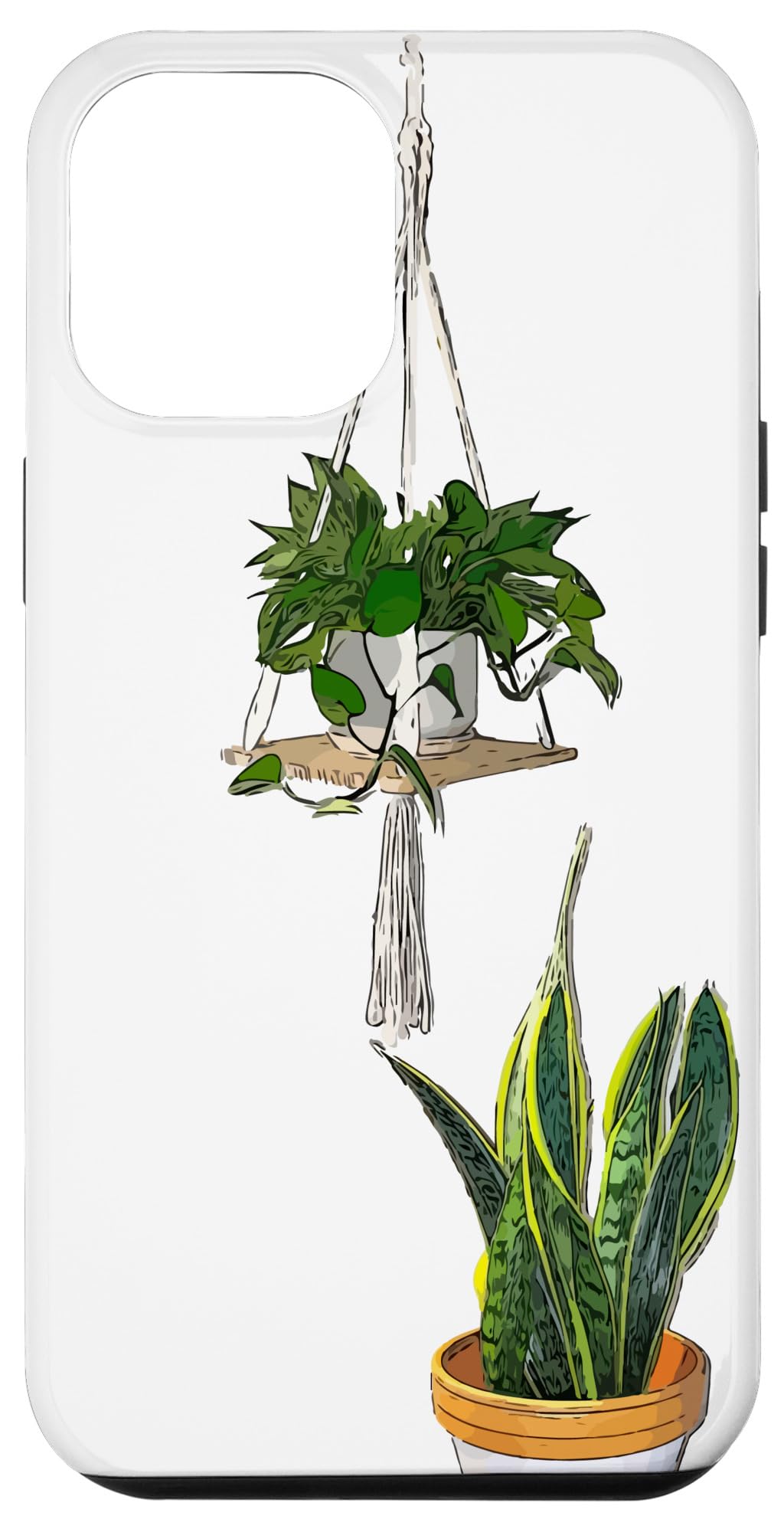 Modern Hanging Pothos and Snake Plant Case for iPhone Air