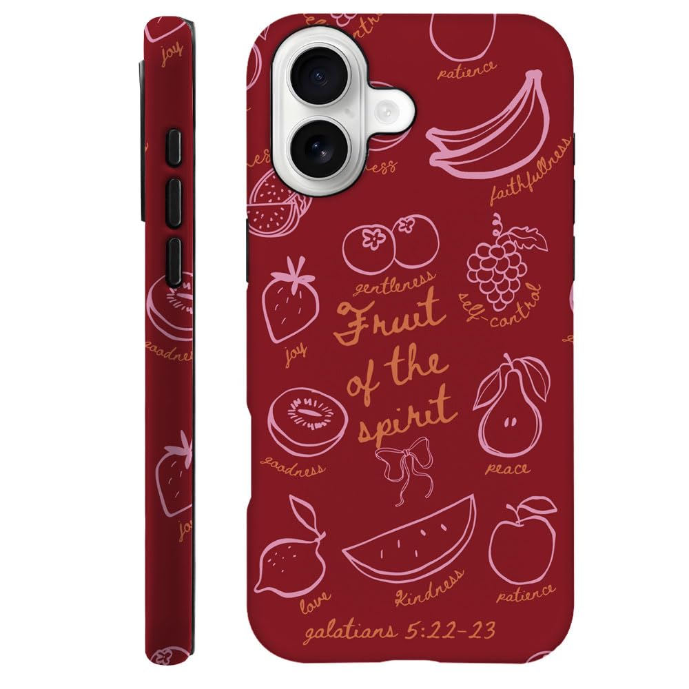 Compatible with iPhone 15 Pro,Durable & Shockproof Phone Case Cover Design - Christmas Retro Doodle