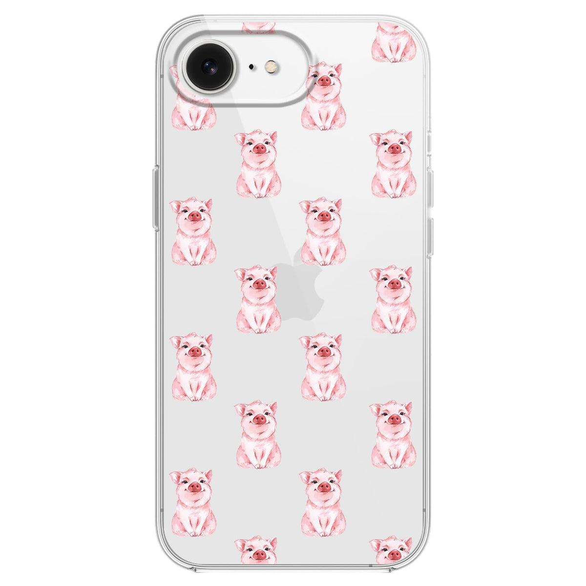 Blingy's for iPhone 17e Case/iPhone 16e Case, Fun Dog Style with Paw Print Pattern Cute Cartoon Animal Design Transparent Soft TPU Protective Clear Case 6.1 inch (Dogs w/Prints)