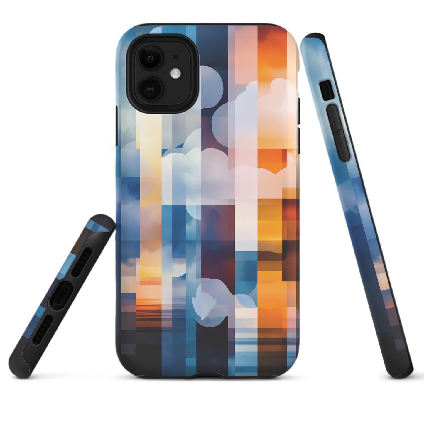 Raindrops Potted Plants Phone Case Compatible with iPhone 16 15 14 13 12 Compatible with Samsung Galaxy S25 S23 Plus S21 FE S22 Dual Layer Sturdy Shockproof Full Protection with Mag-Safe