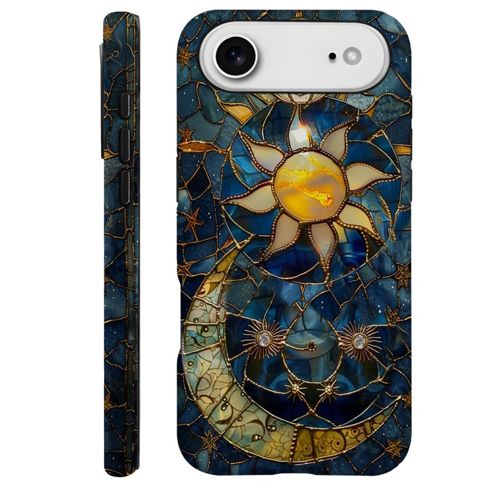 Case Compatible with iPhone 17 Pro,Fall Prevention Hybrid 2-Layer Hard Shell Phone Cover for Girls Boys,Collage European Disco