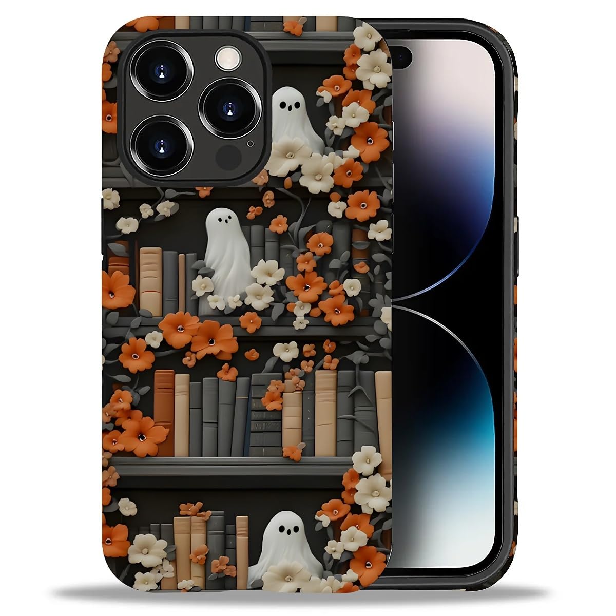 Case for iPhone 17,Drop Protection Hybrid 2-Layer Hard Phone Cover-Vintage Christmas Stamps Collage