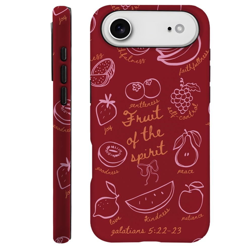 Compatible with iPhone 15 Pro,Durable & Shockproof Phone Case Cover Design - Christmas Retro Doodle