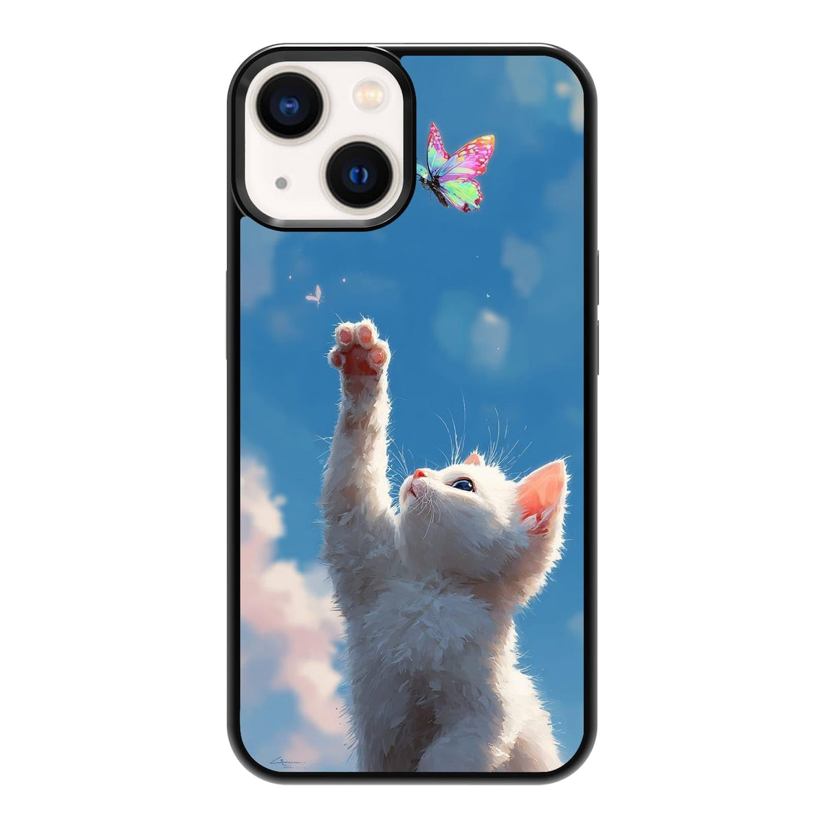 Black Cat Indoor Jungle Potted Plants Bookshelf Dark Green Botanical Urban Forest Phone Case, Shockproof Protective Cover for iPhone 11 12 13 14 15 16 17 Pro Max Plus Mini XR 7 8 SE