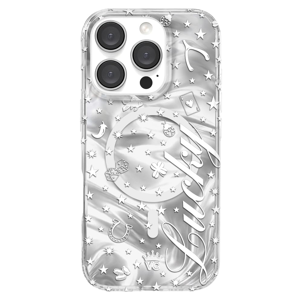 VELVET CAVIAR Christmas Phone Case for iPhone 16 - Compatible with MagSafe [10ft Drop Tested] - Holiday Peppermint Glitter Winter Theme