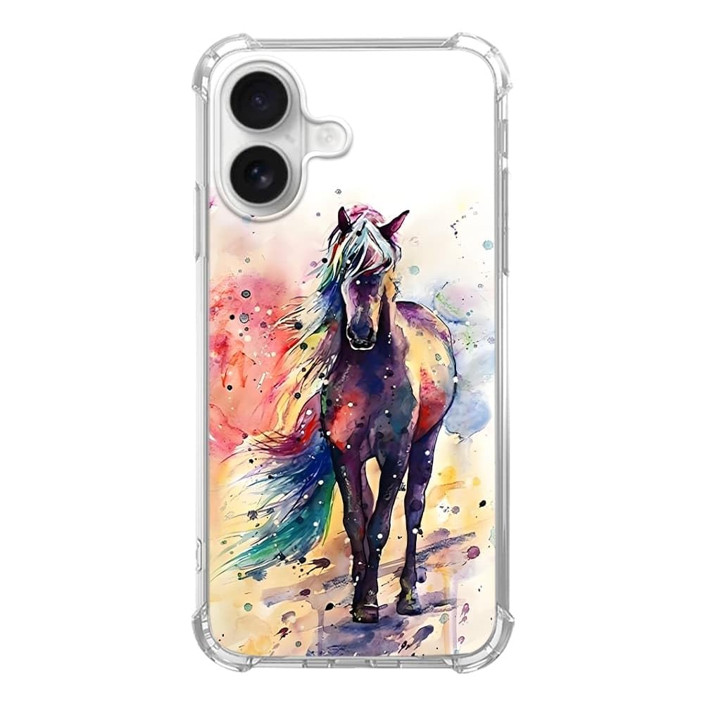 Pink Christmas Pattern Case for iPhone 16, Cute Reindeer, Trendy Cool Soft TPU Bumper Cover Case for iPhone 16