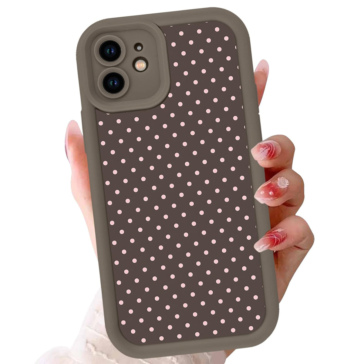 Cute Dinosaur Phone Case for iPhone 15 6.1",Kawaii Cartoon Bubble Cases Funny Design Pattern Cover for Girls Kids Boys,Beige Soft Shockproof Lens Protection Funda for iPhone 15