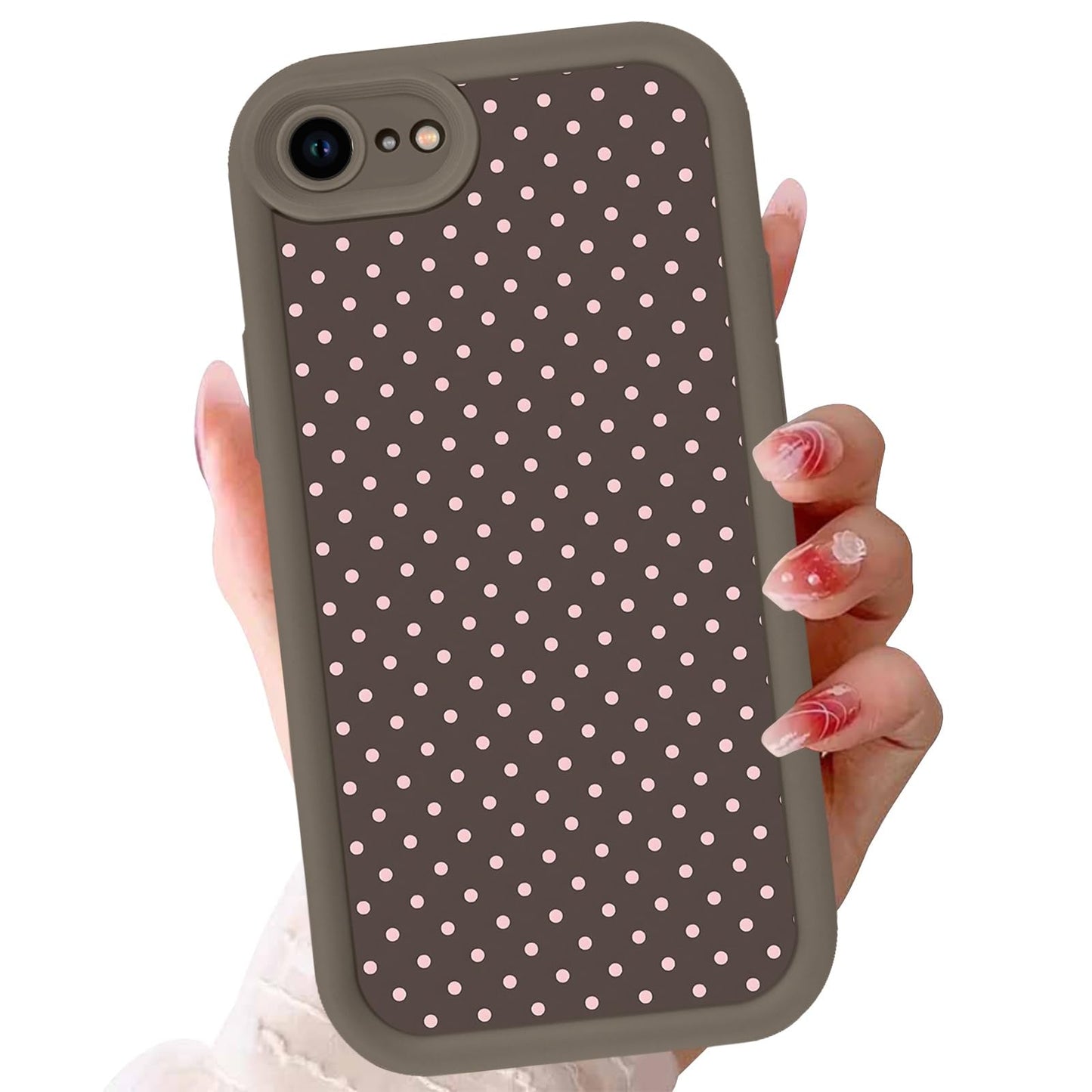 Cute Dinosaur Phone Case for iPhone 15 6.1",Kawaii Cartoon Bubble Cases Funny Design Pattern Cover for Girls Kids Boys,Beige Soft Shockproof Lens Protection Funda for iPhone 15