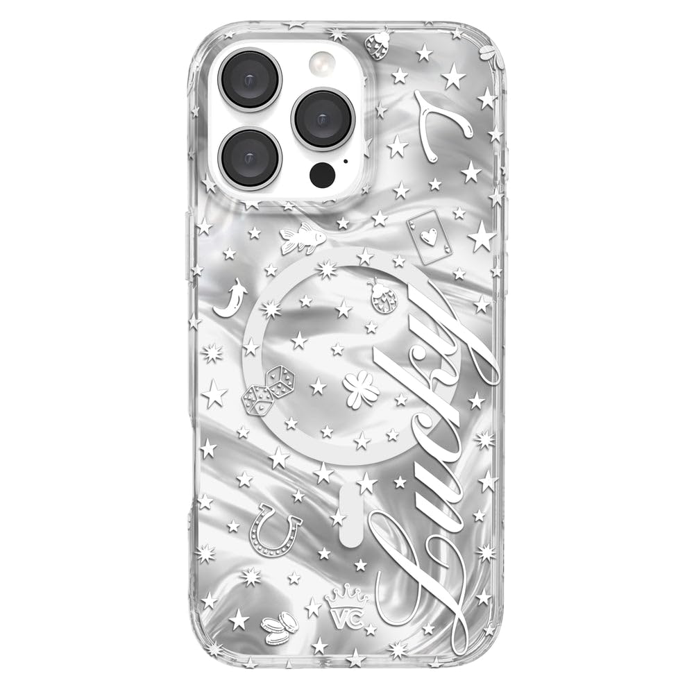VELVET CAVIAR Christmas Phone Case for iPhone 16 - Compatible with MagSafe [10ft Drop Tested] - Holiday Peppermint Glitter Winter Theme