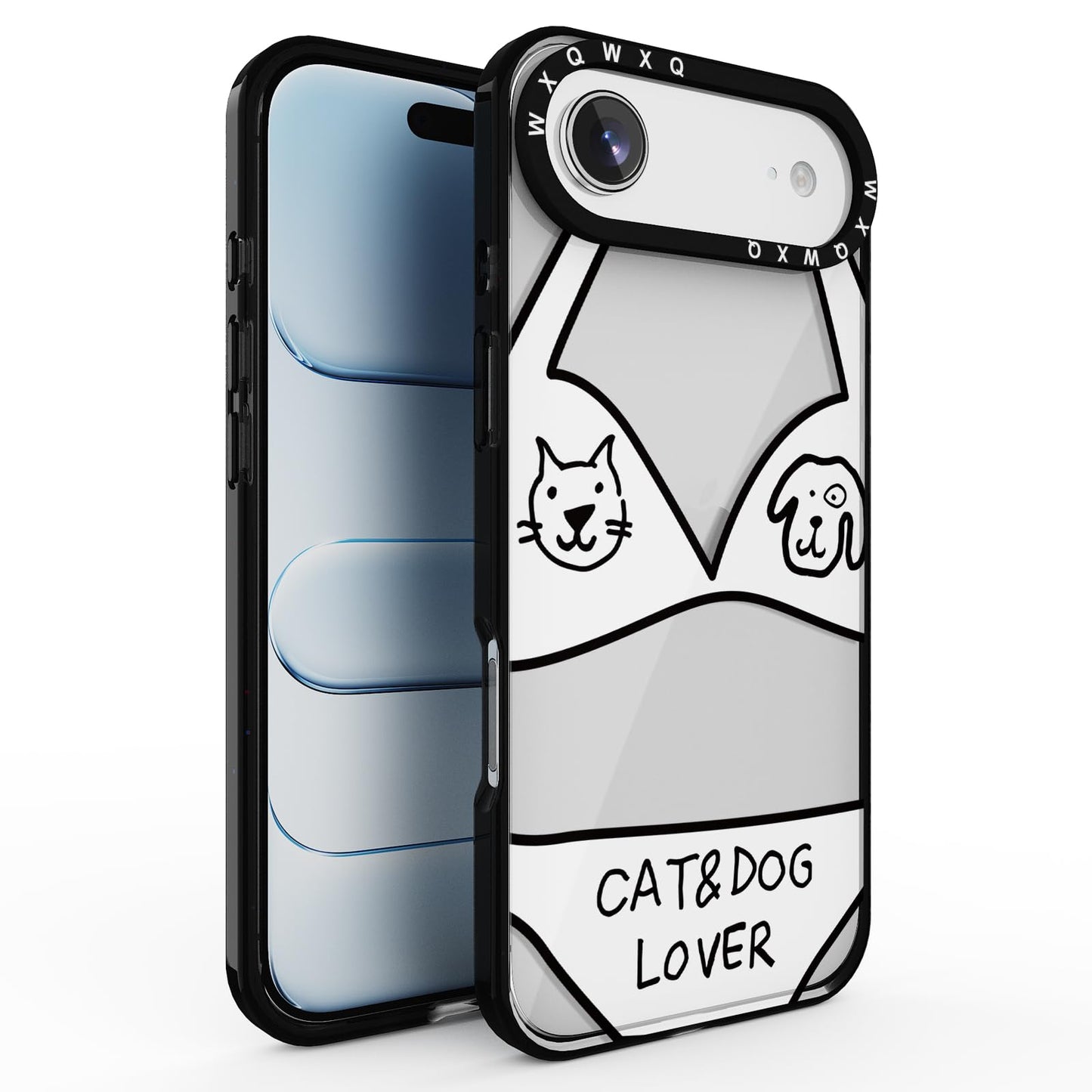 for iPhone 16 pro max Graffiti of Cartoon Animal Clear Phone Case | TPU+PC Premium Painted Anti-Drop Phone Case Superior Shock Absorption Military-Grade Drop Protection cover