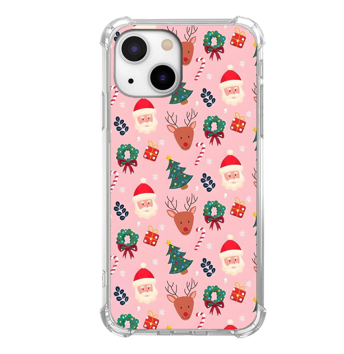 Winter Wonderland Christmas Case for iPhone 15,Snowfall Christmas Cottage, Trendy Cool Soft TPU Bumper Cover for iPhone 15