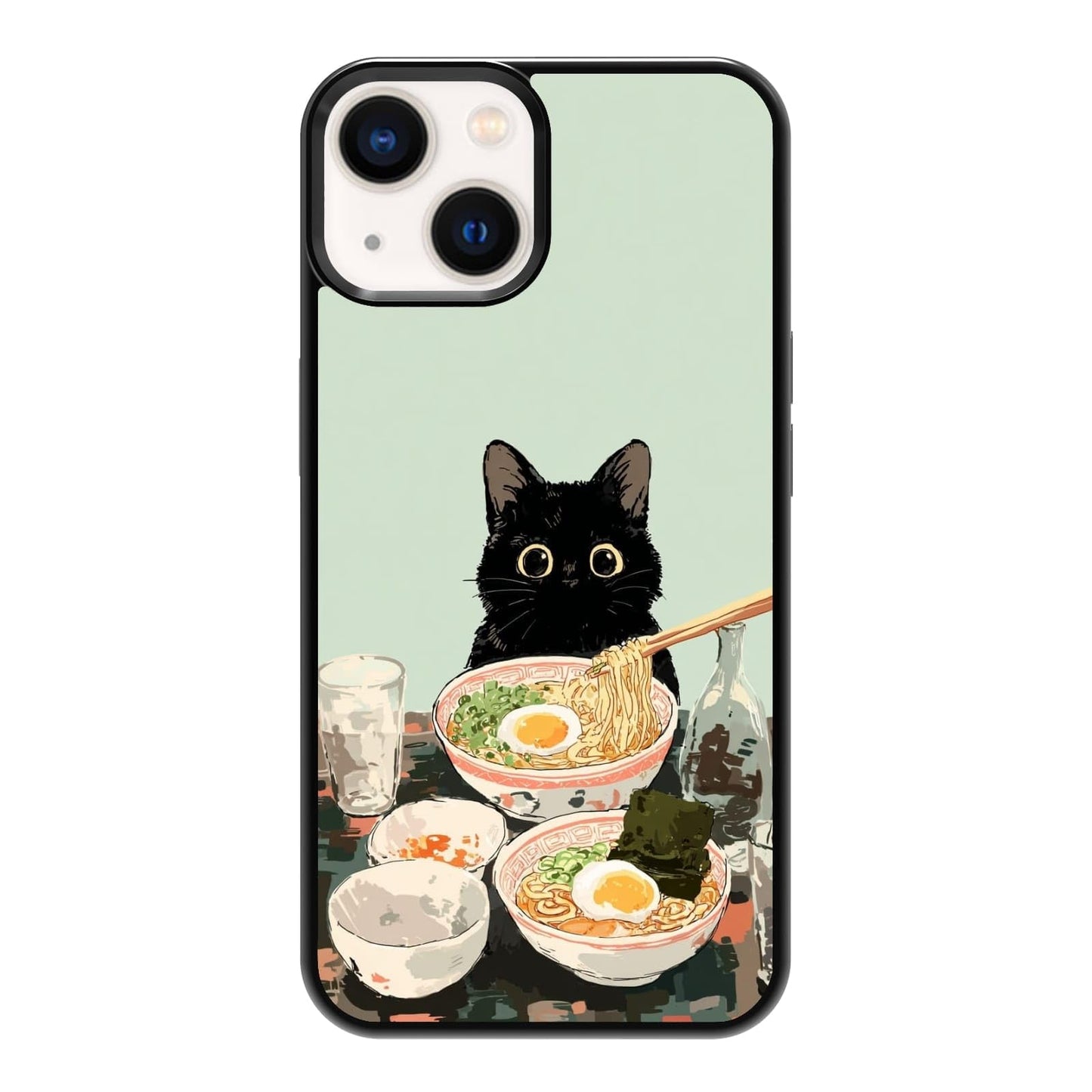 Plant Lover Black Cat Houseplants Indoor Garden Aesthetic Phone Case, Shockproof Protective Cover for iPhone 11 12 13 14 15 16 17 Pro Max Plus Mini XR 7 8 SE