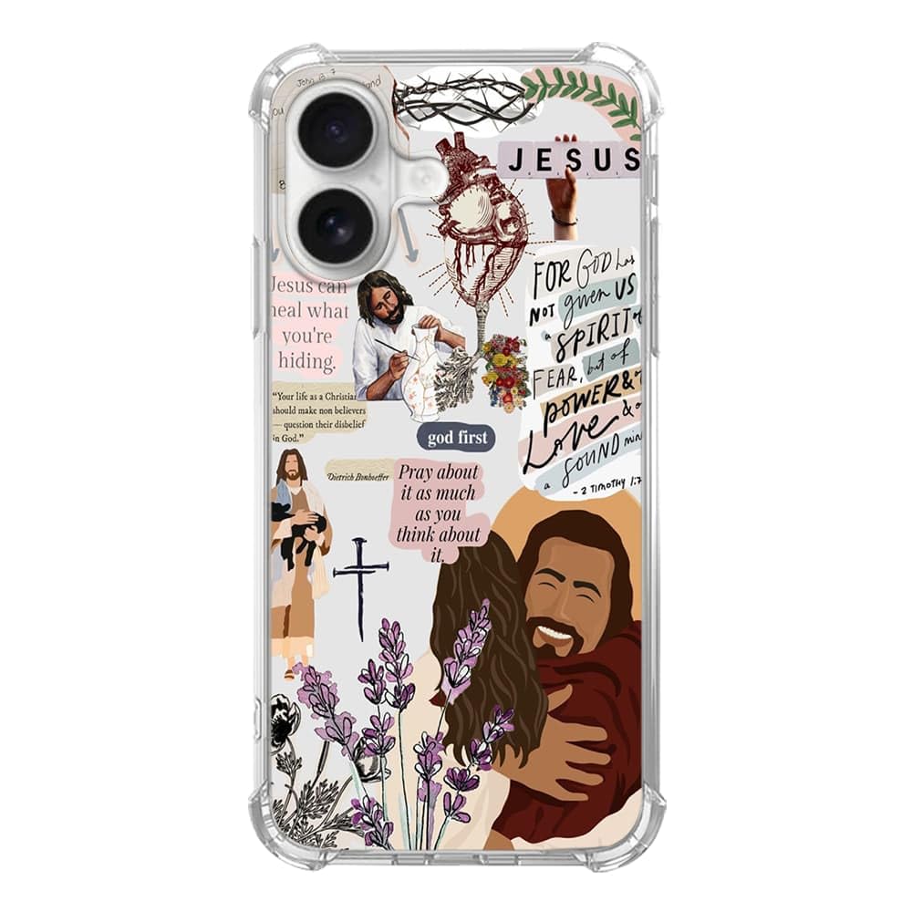 Pink Christmas Pattern Case for iPhone 16, Cute Reindeer, Trendy Cool Soft TPU Bumper Cover Case for iPhone 16