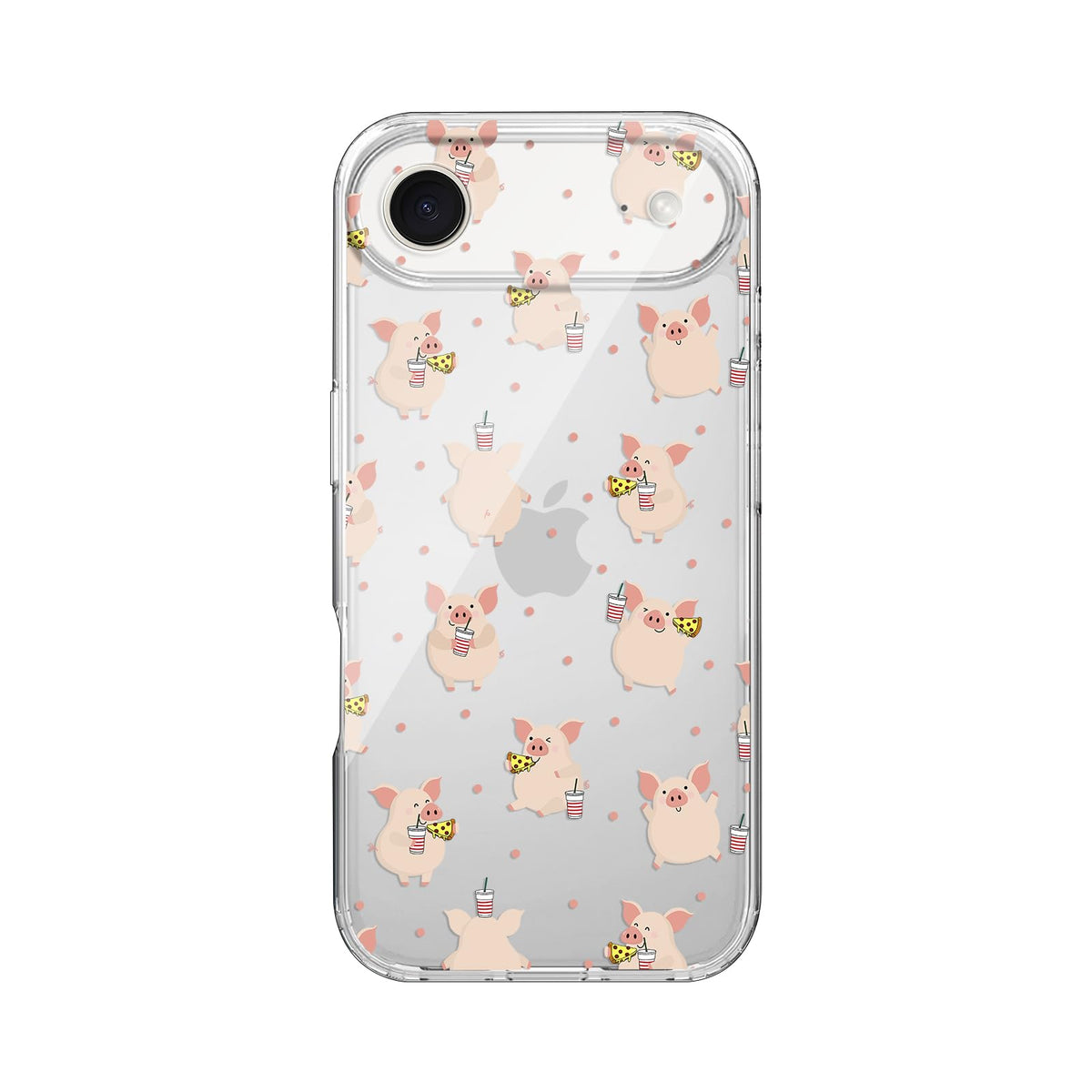 Blingy's for iPhone 17e Case/iPhone 16e Case, Fun Dog Style with Paw Print Pattern Cute Cartoon Animal Design Transparent Soft TPU Protective Clear Case 6.1 inch (Dogs w/Prints)