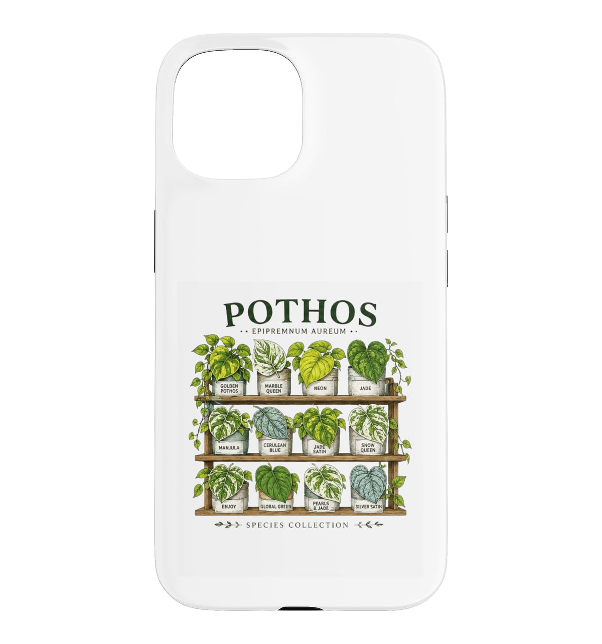 Pothos Plant Varieties Botanical Houseplant Design Case for iPhone 16