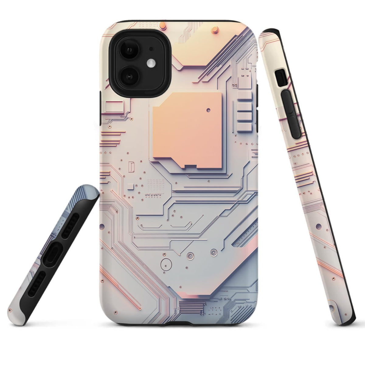 Raindrops Potted Plants Phone Case Compatible with iPhone 16 15 14 13 12 Compatible with Samsung Galaxy S25 S23 Plus S21 FE S22 Dual Layer Sturdy Shockproof Full Protection with Mag-Safe