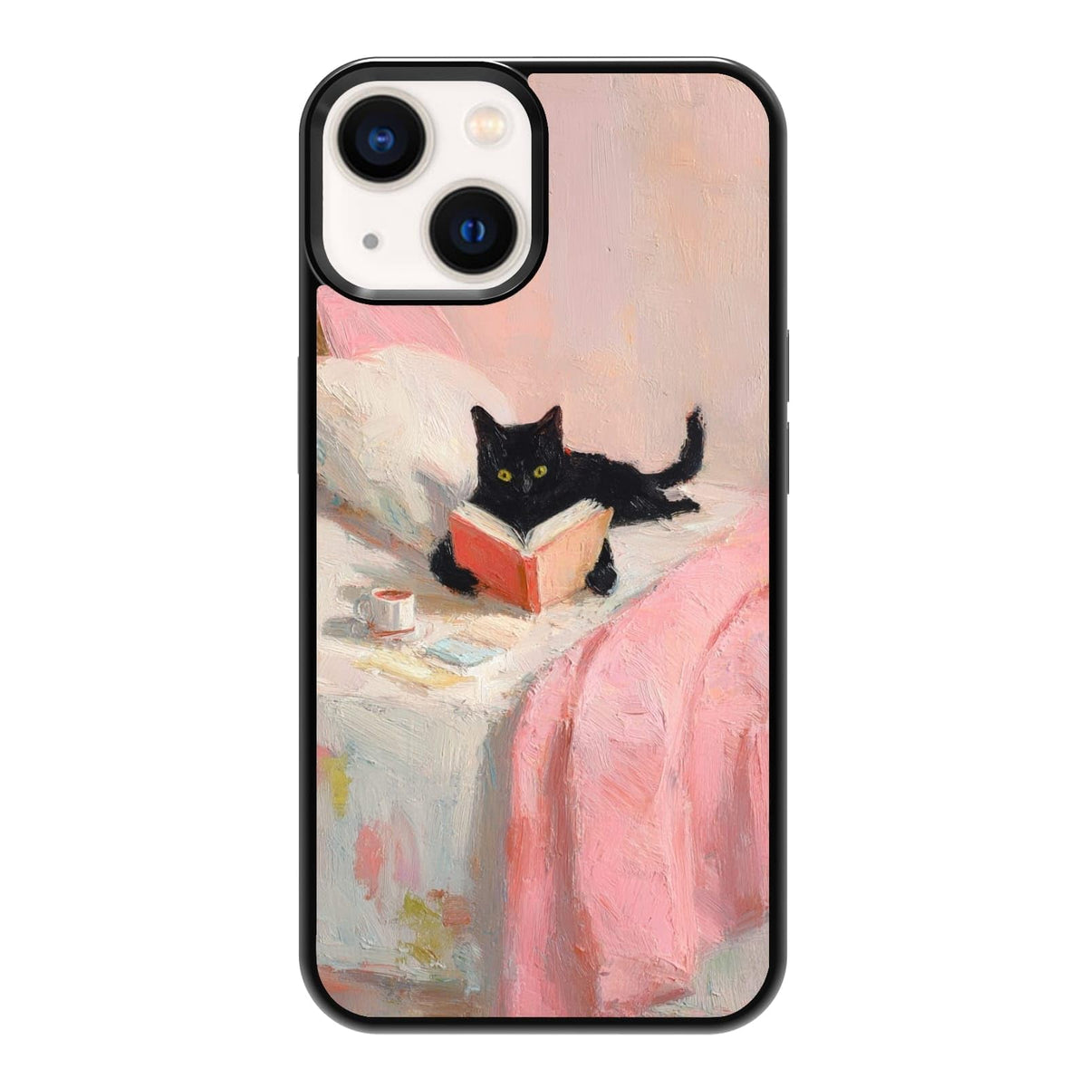 Plant Lover Black Cat Houseplants Indoor Garden Aesthetic Phone Case, Shockproof Protective Cover for iPhone 11 12 13 14 15 16 17 Pro Max Plus Mini XR 7 8 SE