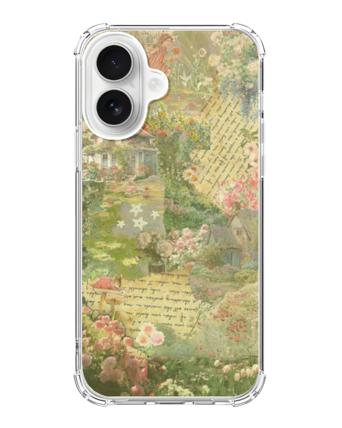 Water Lily Pond Black Cat Phone Case Compatible with iPhone 17, Cute Cat Painting Phone Cover for iPhone 17
